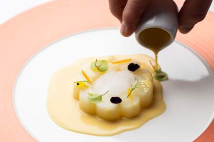 Plat gastronomique à La Table de Jean-Mi